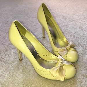 BCBGirls Yellow Heels - Size 7 1/2